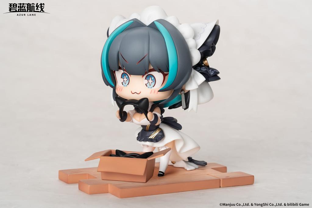 APEX JUUs Time Chibi Character Series Cheshire PVC ABS Painted Complete Deformed Figure "Azur Lane" &