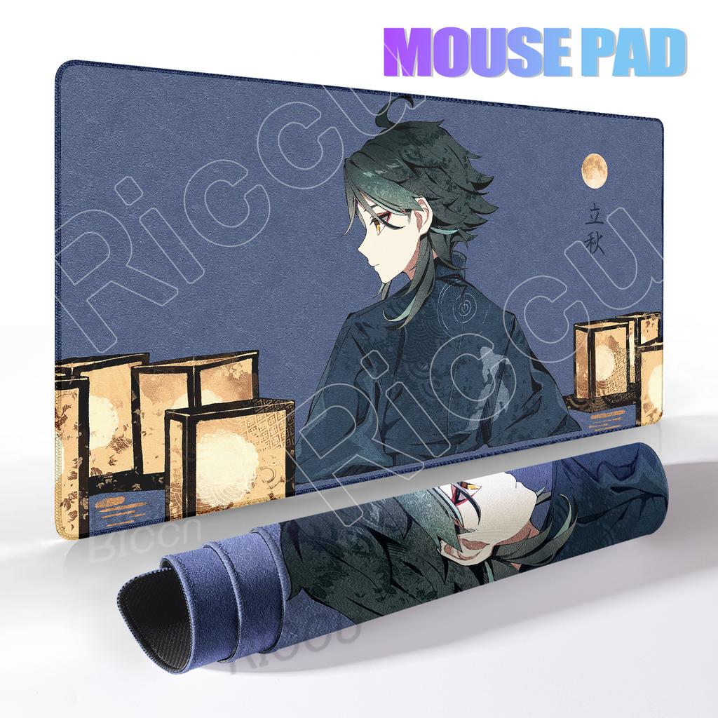 Game Large Mousepad Genshin Impact Mouse Pad Extra Kawaii Computer Keyboard Desk Mat XXL E-Sports Deskmat Gaming Accessories Pad