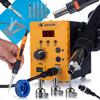 Rosfix 858D ULTRA Hot Air + Lutownica 80W LCD + Mata Silikonowa 30x20cm | Zestaw Do Lutowania | 700W | 180-500°C | 3 Pamięci | ESD