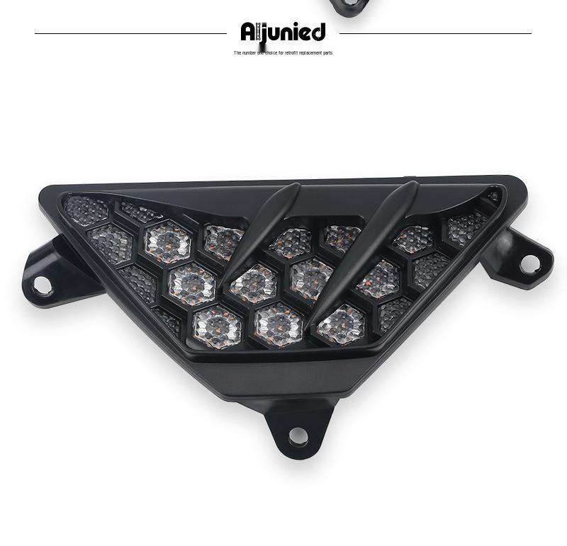 Kawasaki Ninja 650 ZX4R ZX25R LED Turn Signal Rearview Mirrors with Honeycomb Design