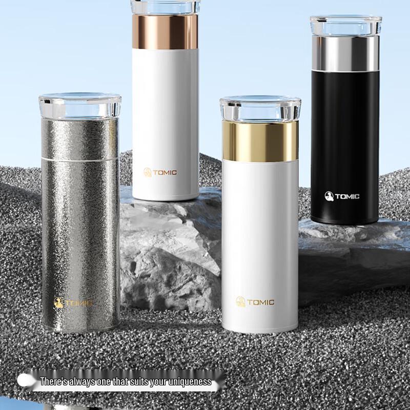 TOMIC Portable 316 Stainless Steel Tea Infuser Thermos Mug
