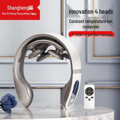 Intelligenter Nackenmassagegerät mit Wärme und Puls CN-Stecker (Adapter enthalten)