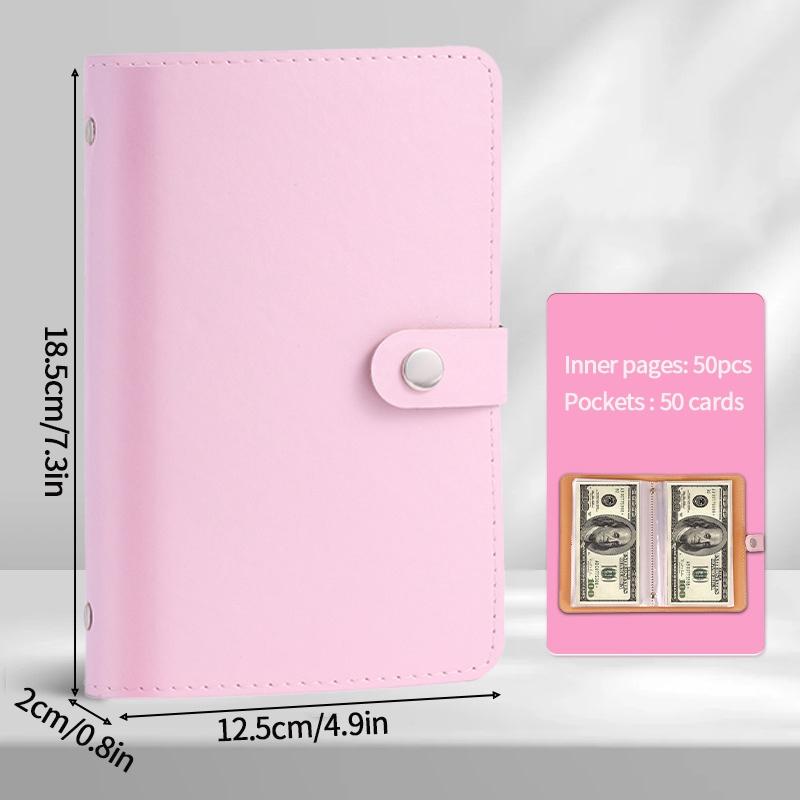 Coin Collection Album Tickets Collection  Album for Tickets 50Pages Saving Piggy Banks Cash Collect Book Money Organizer