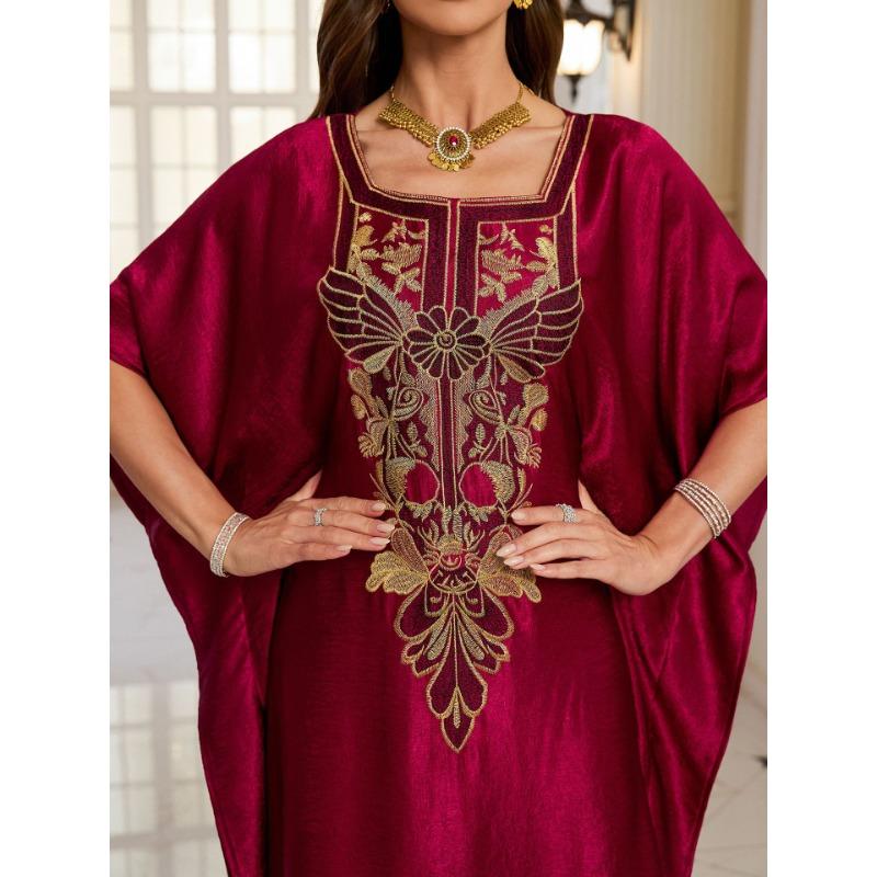 Rochii Casual de Vară Primăvară pentru Femei, Mâneci 1/2, Guler Pătrat, Talie Lejeră, Imprimeu cu Model Floral