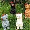 Lovely Bear Suspended Decoration For Deck Porch Environmental Friendly Rosin Handbuilt Decoration