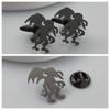New Monster Brooch Cufflinks Retro Fashion Popular Creative Versatile Clothing Accessories