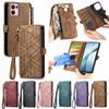 Suitable for OPPO Reno14/13/12/11 Phone Case, RFID Anti-scan Magnetic Card Slot Flip Cover Geometric Leather Case