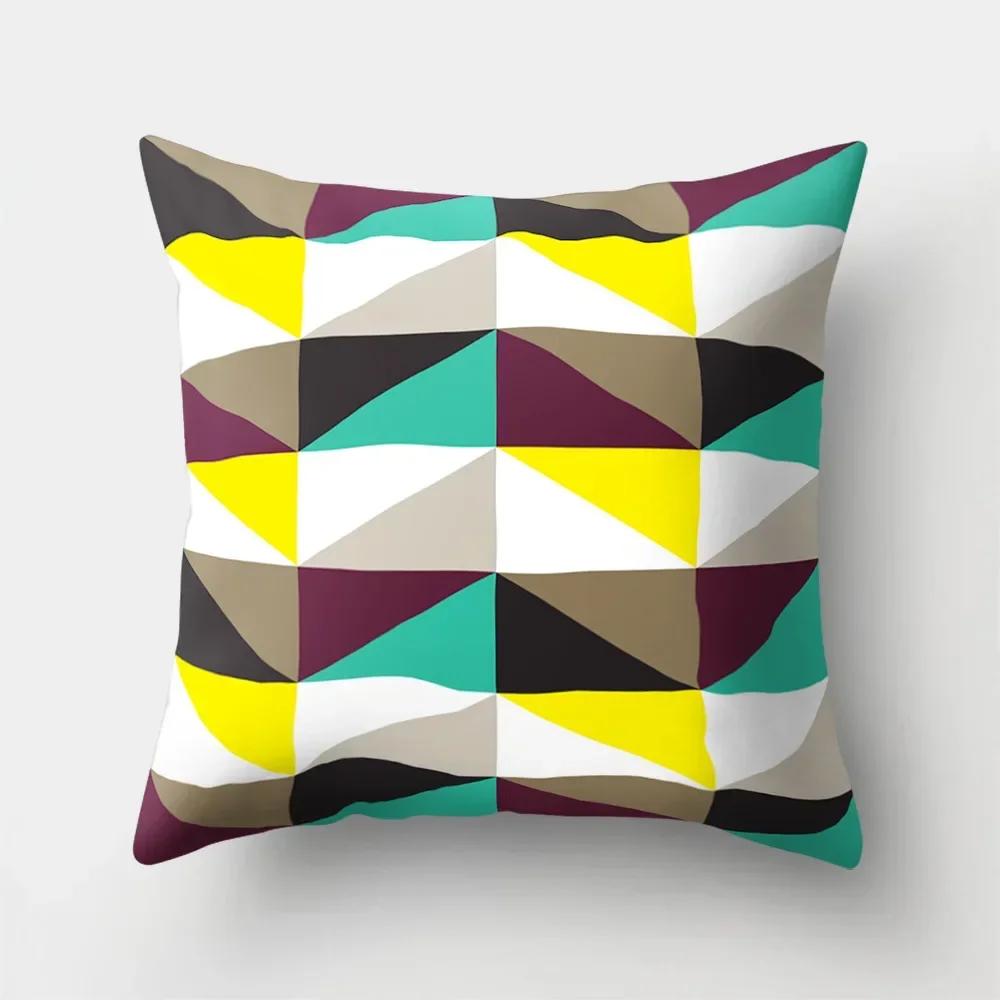Sofa Pillowcase Home Cushion Cover Colorful Rainbow