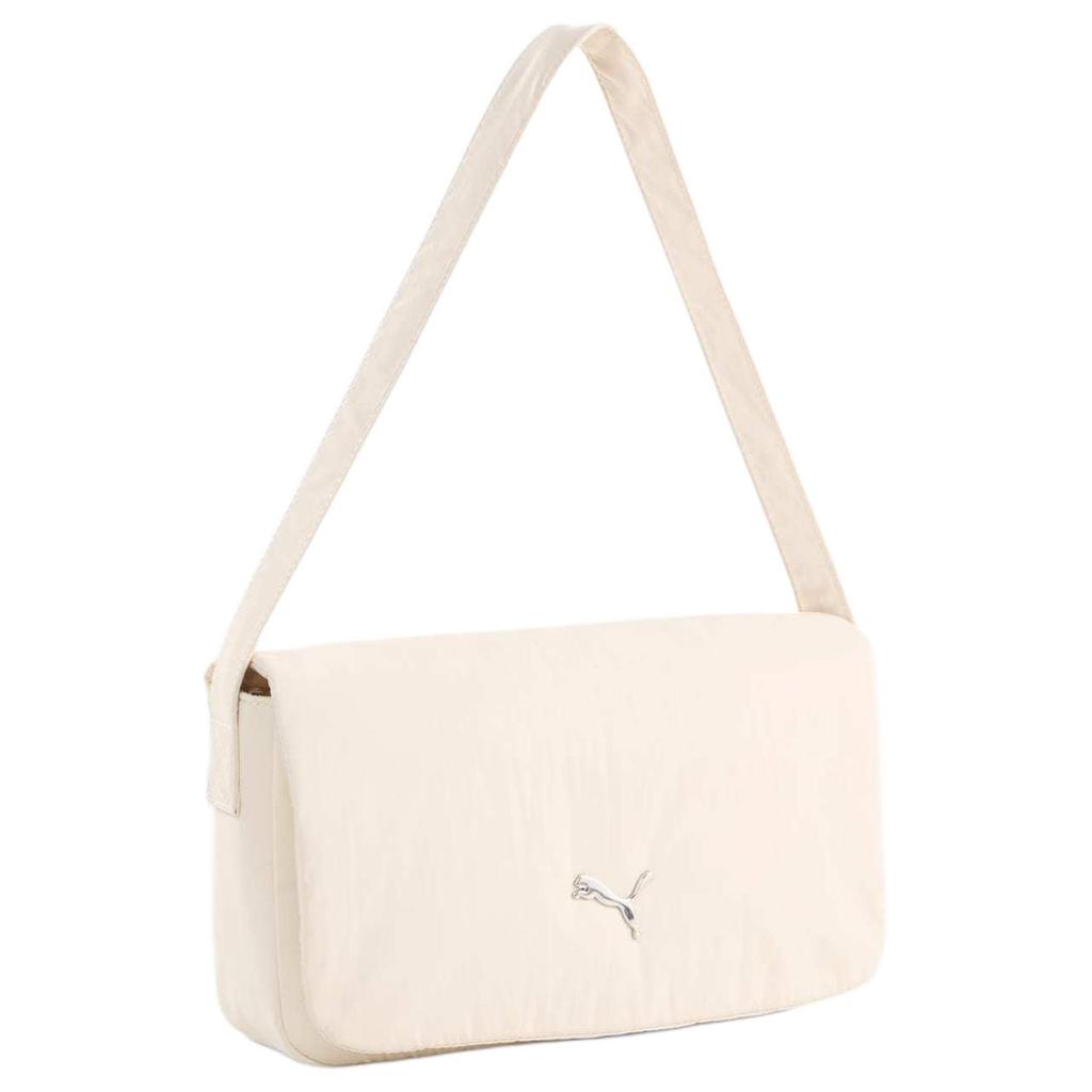 New PUMA Recycled Material Shoulder Bag Regular Women's Ecru 091300-02