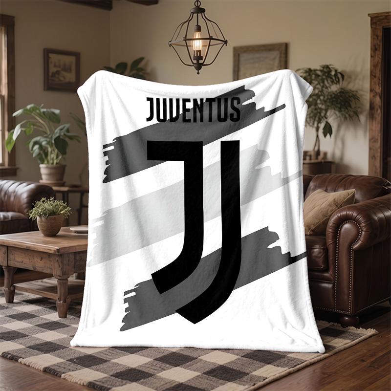 Juventus FC Druck Flanelldecke Weich Warm Sofa Bett Überwurfdecke Für Zuhause Büro Schlafzimmer