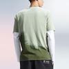 Li Ning Sports Basketball Series SS21 Paris Fashion Week Logo Print Color Block Crew Neck Short Sleeve T-Shirt Men Tops Green AHSR951-2