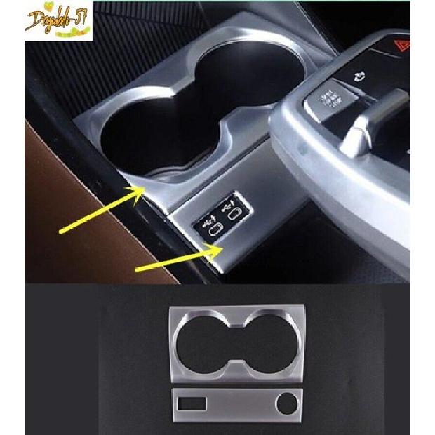 2PCS Silver Center Cup Holder Panel Trim Cover Fits For BMW X1 -2024 NEW