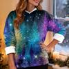 Women's Casual Fashion Plus Velvet Thickened Christmas Print Hooded Sweatshirt