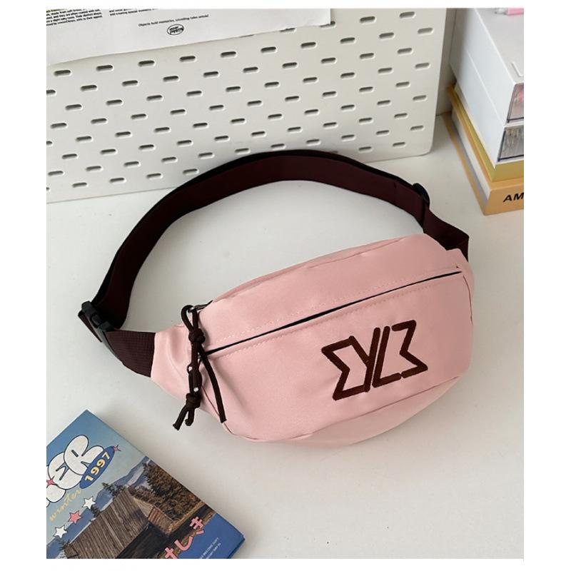 Women's Breast Bag Versatile Fashion Couple Mobile Phone Fanny Pack Men's Cool Large Capacity Sports and Leisure Messenger Bag