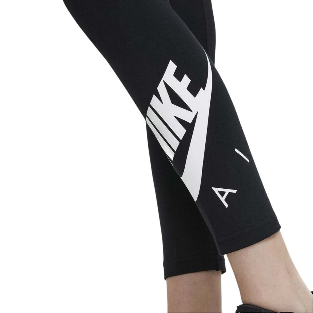 Nike Kids Logo Tight Training Fitness Knitted Pants Kids Pants Black DA1130-010