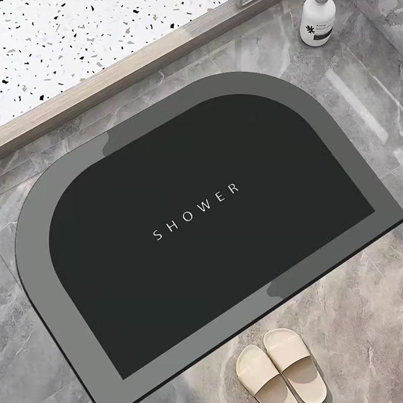 Soft Diatom Mud Absorbent Mat Bathroom Floor Mat Non-Slip Toilet Floor Mat Bathroom Toilet Carpet Entrance Door