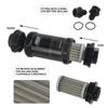 VR - PQY BLACK AN6 / AN8 / AN10 Inline Fuel Filter E85 Ethanol With 100 Micron Stainless Steel Element and PQY Sticker Fuel Filters5