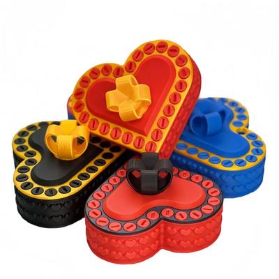 3d Printed Heart-shaped Gift Box Creative Decorative Storage Box Multi-color Diy Small Gift Packaging Box For Girls On Holidays