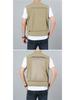 Men's Quick-Drying Multi-Pocket Vest for Outdoor, Plus Size, V-Neck, Perfect for Spring, Autumn, and Fishing