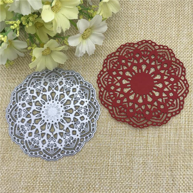 Lace Circle Metal Cutting Dies Stencil for DIY Scrapbooking Embossing Paper Cards Crafts Diecuts