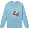 Fila Solid Color Printed Fashion Casual Knit Set Sweatshirt Unisex Sweatshirt Light-Blue F11M338202FBU