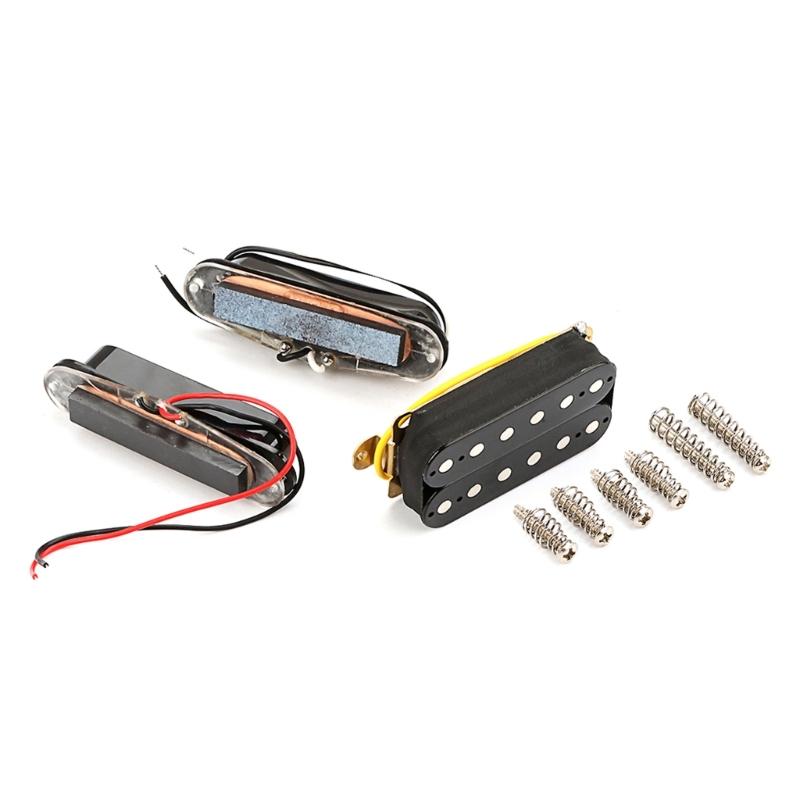 Electric Guitar Pickup Ceremic Magnet Neck Middle Bridge Single Coil Pickups & Screws Electric Guitar Parts Replacements