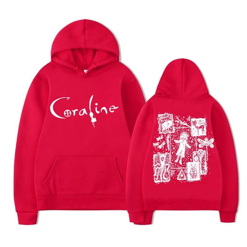 Coraline Movie Graphics Vintage Hoodie  Wint