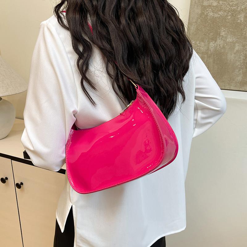 Retro Solid Color PU Leather Shoulder Underarm Bag Women's Fashion Handbags Casual Purses and Handbag Ladies Hobo Bags