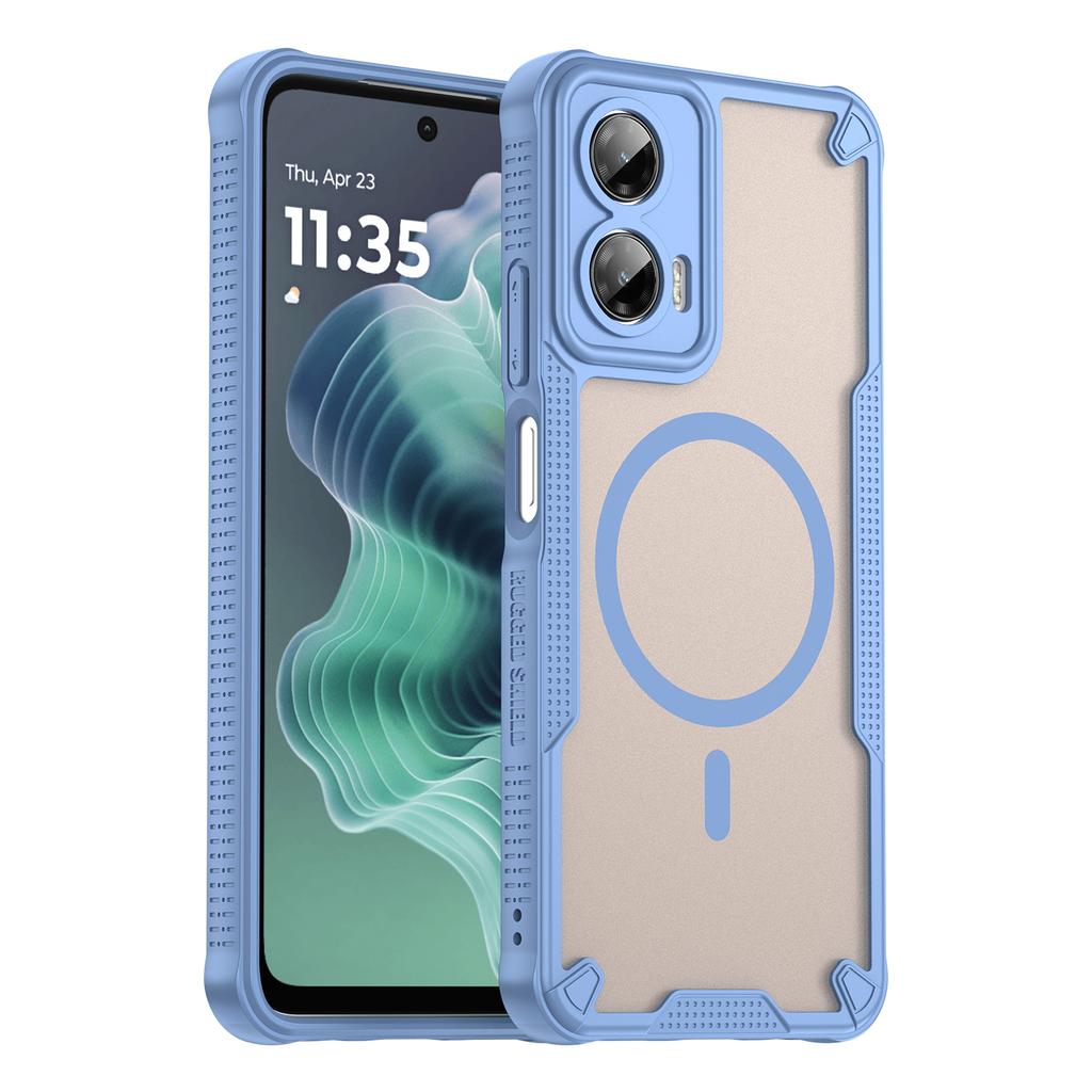 For Motorola Moto G35 5G Magnetic Case TPU + PC Phone Back Cover