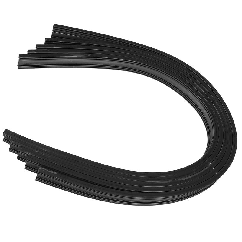 10pcs 6mm Windshield Wiper Refills Silicone Frameless Wipers Insert Rubber Strips for Car Auto Boneless Wipers