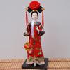 Q-Version Qing Dynasty Princess Silk Doll, Forbidden City Manchu Palace Figurine, Chinese Cultural Souvenir & Decor