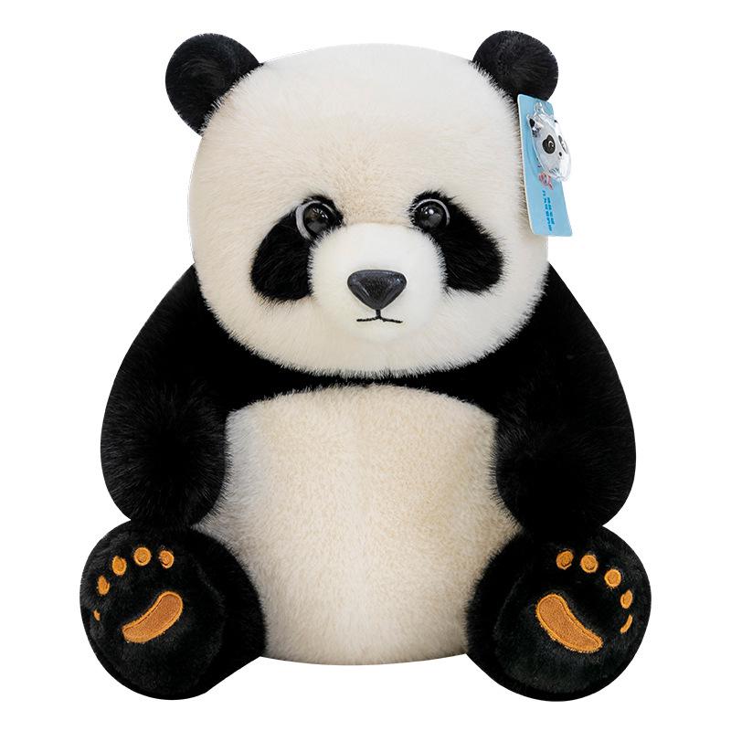Plyšová hračka ľadový medveď panda - handrová bábika pre deti, Darček z boutique zoologickej záhrady