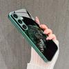 Emerald Green Jaguar Fashion Phone Cases Carcasa Glass Phone Case for Samsung Galaxy S26 S25 S24 S23 S22 FE Ultra Plus Fundas