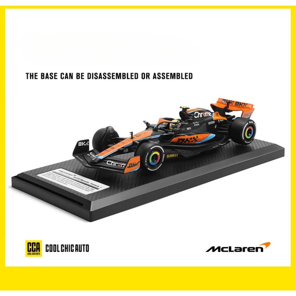 Diecast 1/24 Scale McLaren F1 MCL60 2023 Racing Car Alloy Model Collection Metal Toy Vehicle Birthday Gift for Children Boy Home Decor