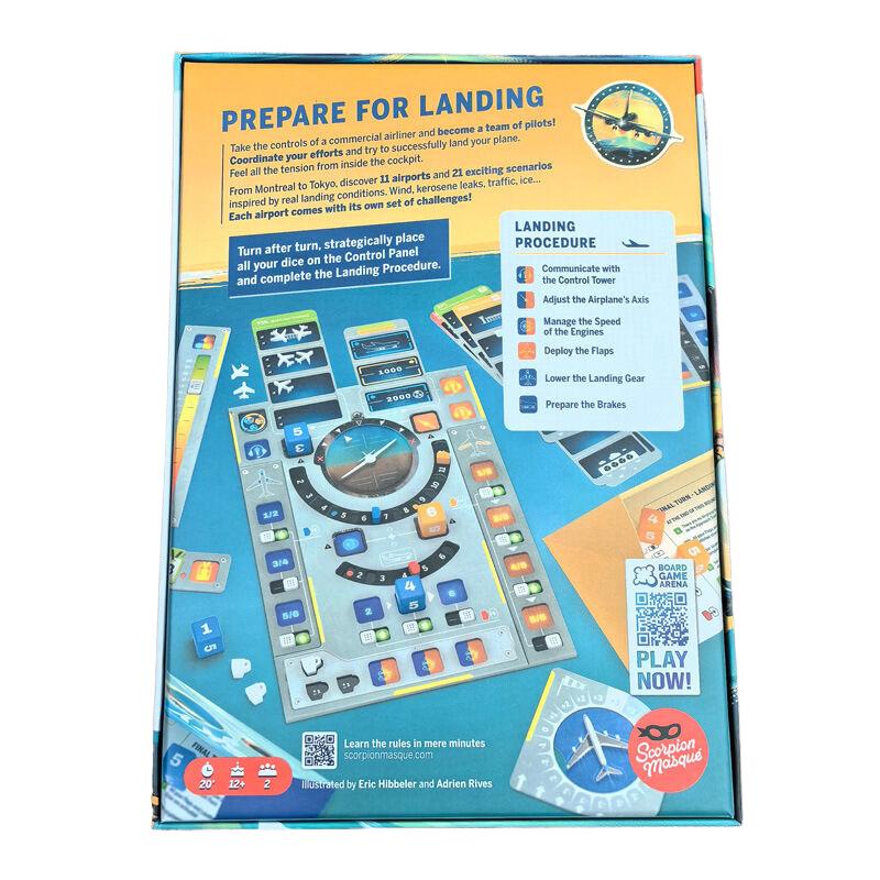 Sky Team Kooperatives Brettspiel, Prepare For Landing, ab 14 Jahren, 2 Spieler, kooperatives Würfelspiel, 20 Minuten