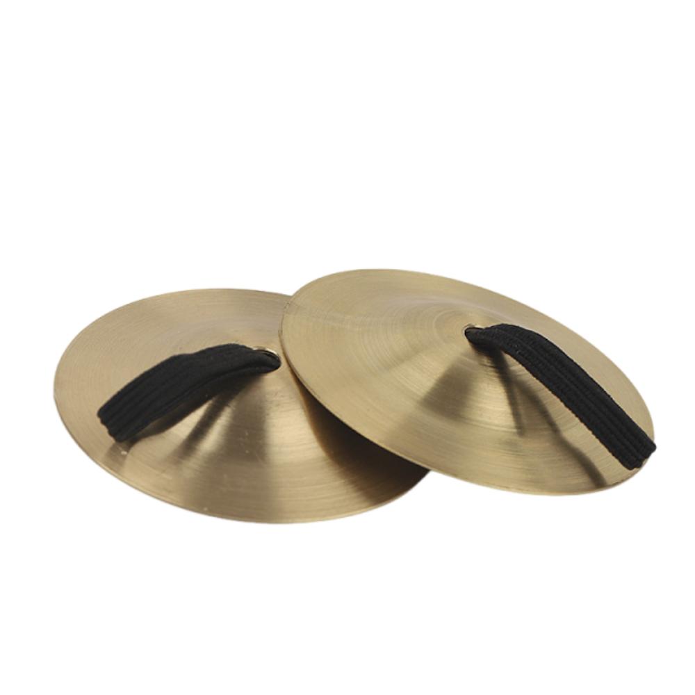 2Pcs Portable Belly Dance Cymbal Mini Finger Dial Pads Percussion Instrument  Education Props