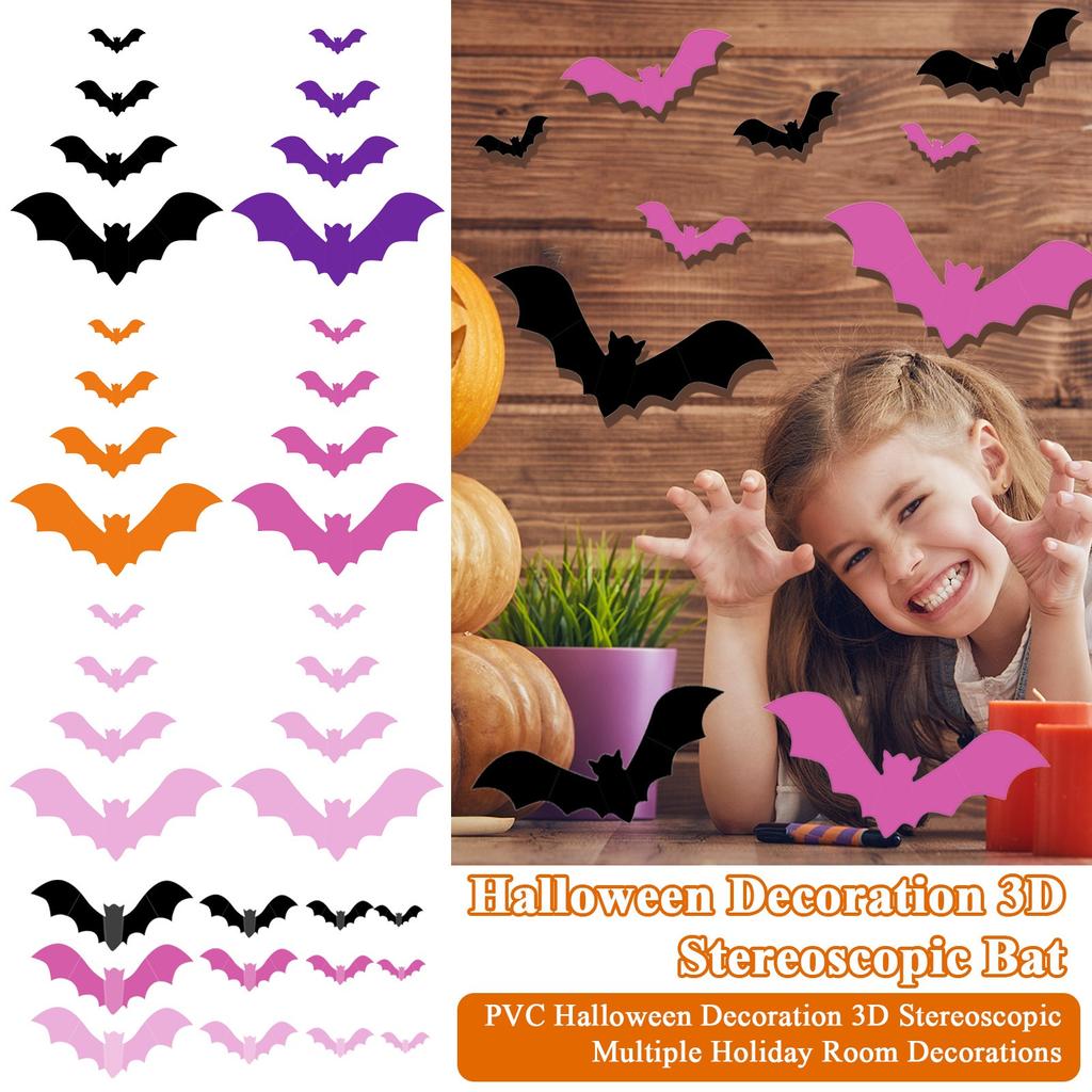 PVC Halloween Decoration 3D Stereoscopic Multiple Holiday Room Decorations