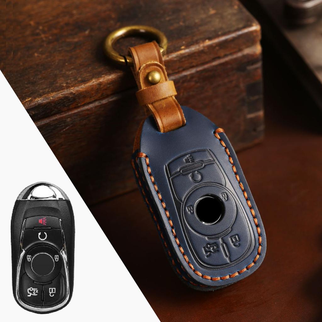 Suitable for Buick Key Case, Envision GL8 Leather Buckle Case, New Regal LaCrosse Cowhide Key Case.