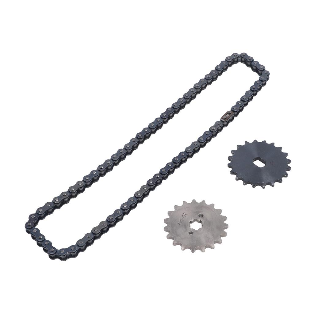 Sada řetězu 420 19z přední pastorek 20z H otvor zadní pastorek ocelový řetěz příslušenství pro výměnu