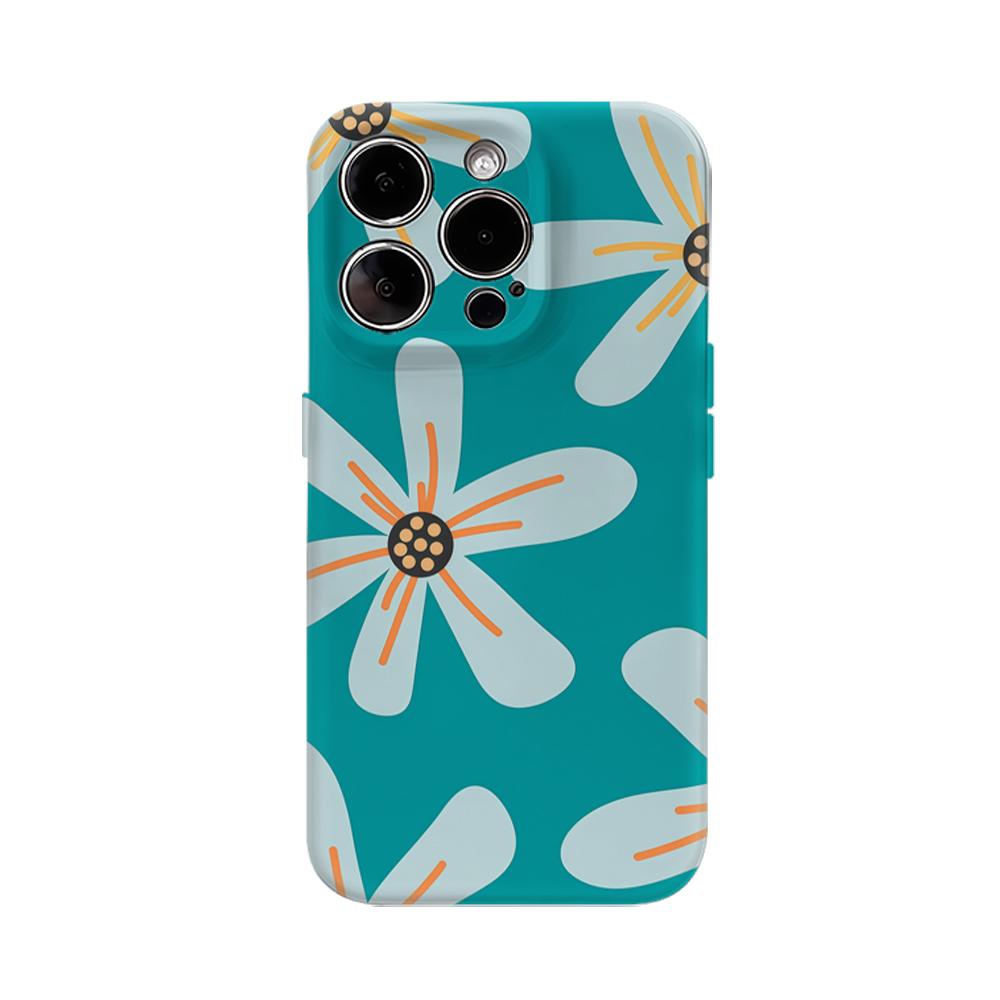 

Little Green Flower Phone Case for IPhone 16 15 14 13 12 11 X XS XR XSMAX 7 8 Pro Max Plus Double-layer Back Cover IPHONEXSMAX