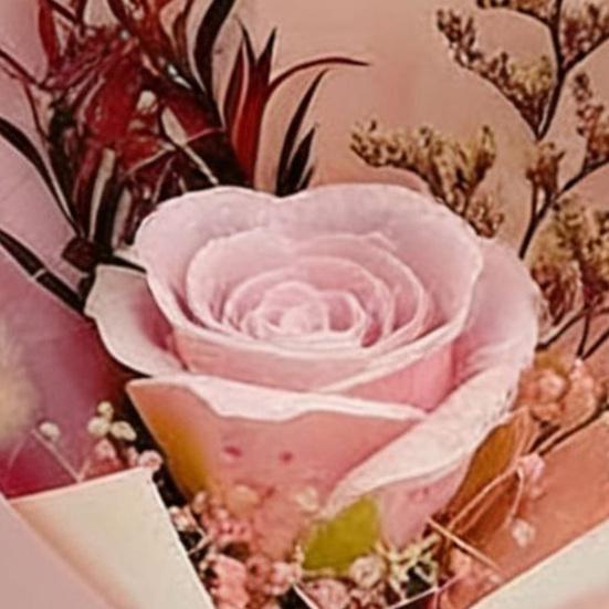 Eternal Rose Flower Mini Aromatherapy Soap Rose Bouquet Artificial Flower Arrangement Romantic Scented Flower Gift for Women Mom Wife Best Friend