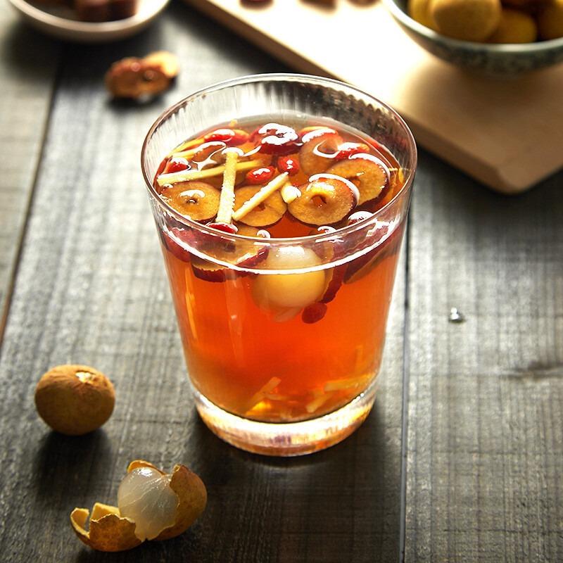 Tè Zenzero e Zucchero di Canna con Longan e Bacche di Goji Scatola 300g