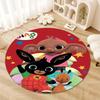 Bing Bunny Round Area Rug,Carpet Rug for Living Room Bedroom Sofa Playroom Decor,Non-slip Floor Mat37