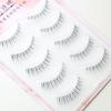 One-Piece Pointy False Eyelashes with Transparent Stem Natural Korean Style for Stage Performance