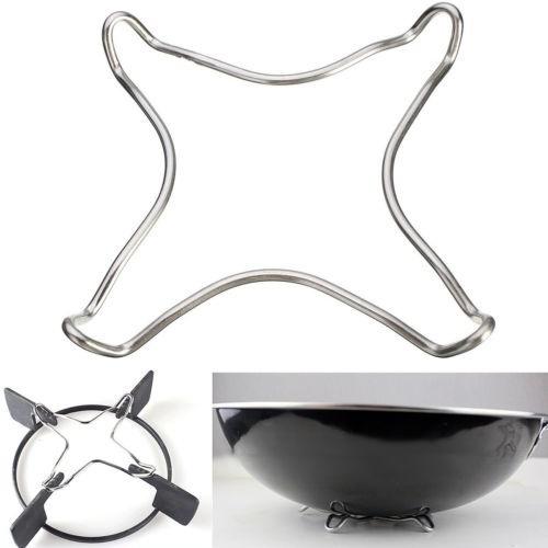 16,5 cm Krom Spishäll Kaffebryggare Moka Treställ Grytställ Hållare Gasspis Häll