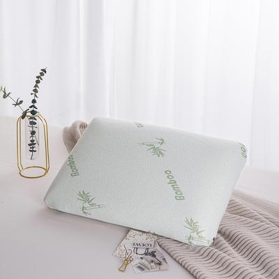 Bamboo Fiber Slow Rebound Bread Memory Pillow for Protection, Space Cotton Invisible Zipper Design, Single Person Adult Pillow C