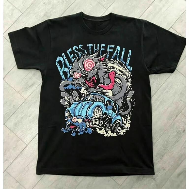 New BlessTheFall Tour Band Cotton Tee All Size Gift For Fan T-Shirt  AM191 Unisex T-Shirt M