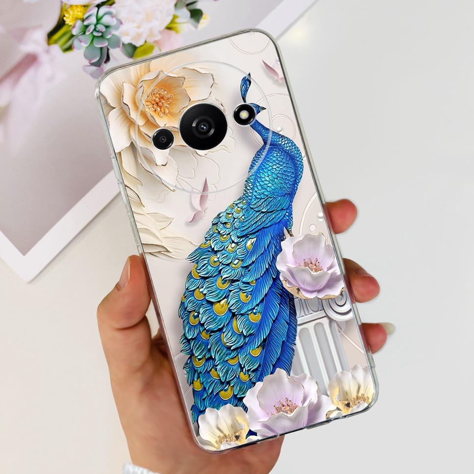 For Xiaomi Redmi A3 4G Case Fashion Girl Cartoon Print Soft Silicone Back Cover For Redmi A3 6.71" Shockproof Phone Case Funda