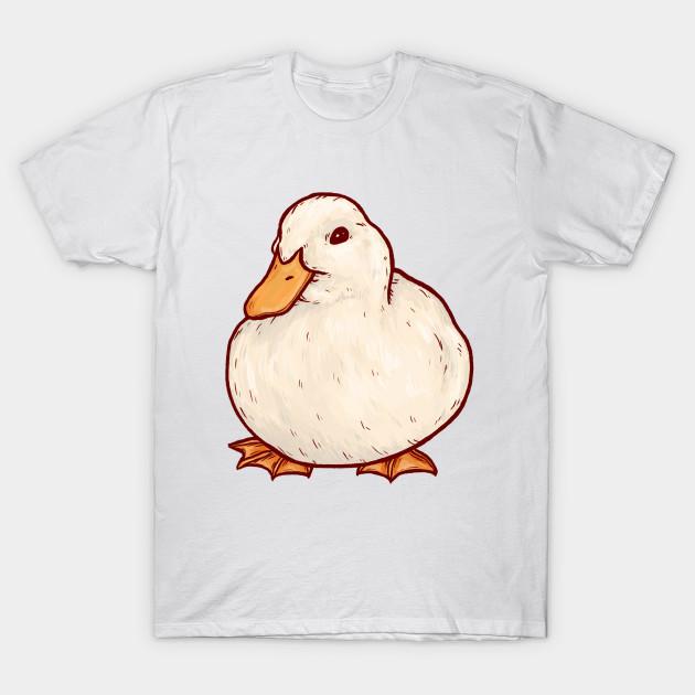 Men Black Print T-shirt Fat Duck No-Cut Transfer Paper Print Cotton Tshirt XL белый