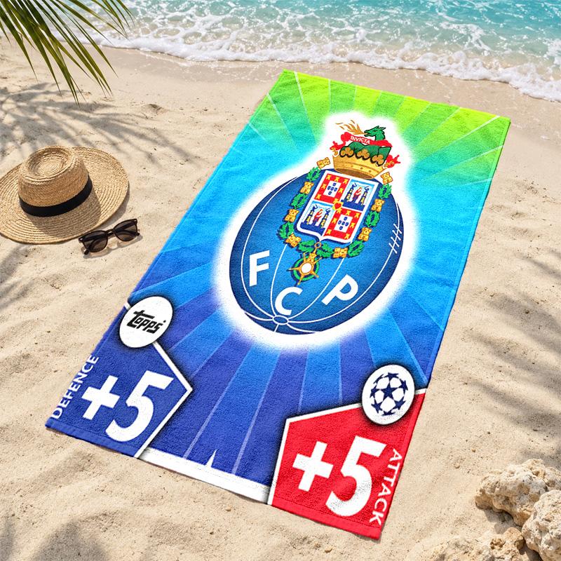 FC Porto Microfiber Beach Towel Quick Dry Sand Free Lightweight Beach Towels for Travel Swimming Camping